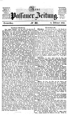 Neue Passauer Zeitung (Passauer Zeitung) Donnerstag 6. Februar 1851