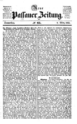 Neue Passauer Zeitung (Passauer Zeitung) Donnerstag 6. März 1851