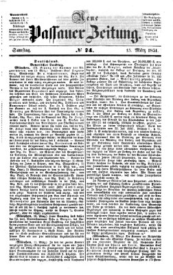 Neue Passauer Zeitung (Passauer Zeitung) Samstag 15. März 1851