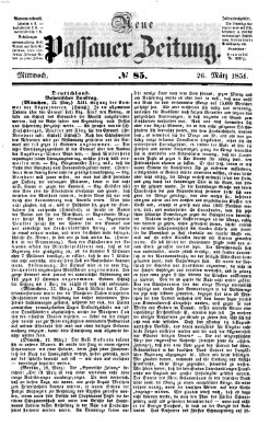 Neue Passauer Zeitung (Passauer Zeitung) Mittwoch 26. März 1851