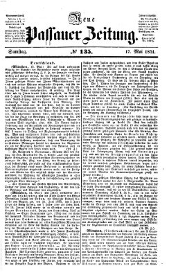 Neue Passauer Zeitung (Passauer Zeitung) Samstag 17. Mai 1851