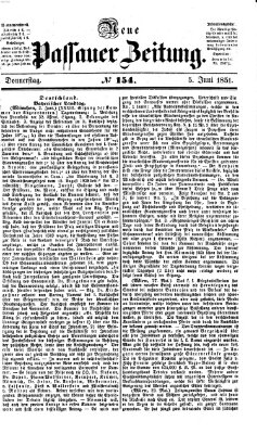 Neue Passauer Zeitung (Passauer Zeitung) Donnerstag 5. Juni 1851