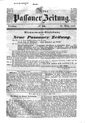 Neue Passauer Zeitung (Passauer Zeitung) Dienstag 16. März 1852