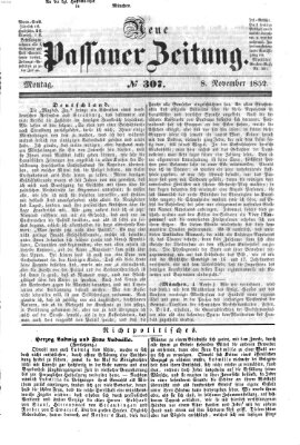 Neue Passauer Zeitung (Passauer Zeitung) Montag 8. November 1852