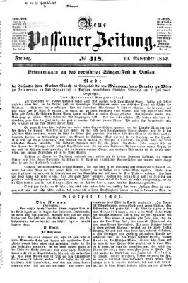 Neue Passauer Zeitung (Passauer Zeitung) Freitag 19. November 1852