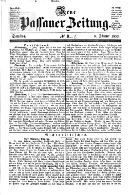 Neue Passauer Zeitung (Passauer Zeitung) Samstag 8. Januar 1853