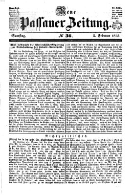 Neue Passauer Zeitung (Passauer Zeitung) Samstag 5. Februar 1853