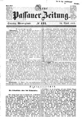 Neue Passauer Zeitung (Passauer Zeitung) Sonntag 24. April 1853