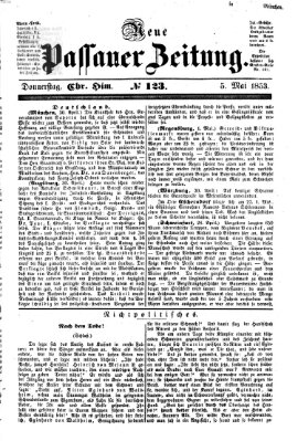 Neue Passauer Zeitung (Passauer Zeitung) Donnerstag 5. Mai 1853
