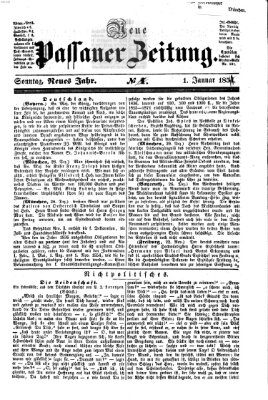 Neue Passauer Zeitung (Passauer Zeitung) Sonntag 1. Januar 1854