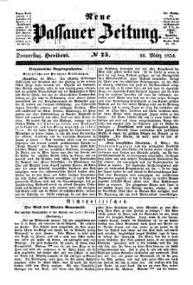 Neue Passauer Zeitung (Passauer Zeitung) Donnerstag 16. März 1854