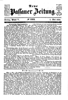 Neue Passauer Zeitung (Passauer Zeitung) Freitag 5. Mai 1854