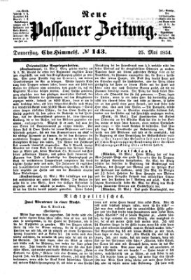 Neue Passauer Zeitung (Passauer Zeitung) Donnerstag 25. Mai 1854