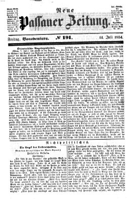 Neue Passauer Zeitung (Passauer Zeitung) Freitag 14. Juli 1854