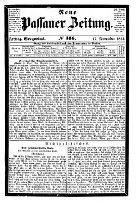 Neue Passauer Zeitung (Passauer Zeitung) Freitag 17. November 1854