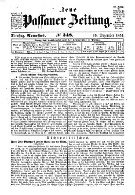 Neue Passauer Zeitung (Passauer Zeitung) Dienstag 19. Dezember 1854