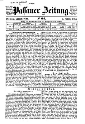 Passauer Zeitung Montag 5. März 1855