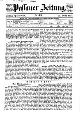 Passauer Zeitung Freitag 23. März 1855