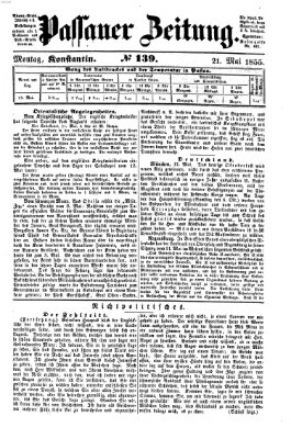 Passauer Zeitung Montag 21. Mai 1855