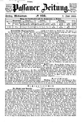 Passauer Zeitung Donnerstag 7. Juni 1855