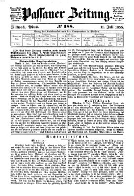 Passauer Zeitung Mittwoch 11. Juli 1855