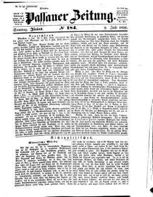 Passauer Zeitung Sonntag 6. Juli 1856