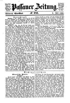 Passauer Zeitung Mittwoch 9. Juli 1856
