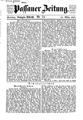 Passauer Zeitung Sonntag 15. März 1857