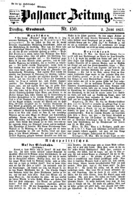 Passauer Zeitung Dienstag 2. Juni 1857