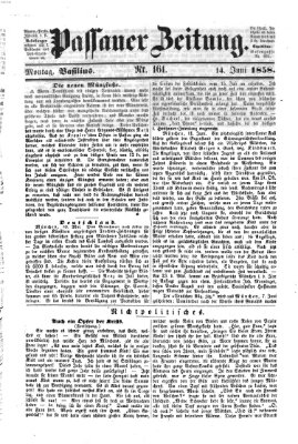 Passauer Zeitung Montag 14. Juni 1858