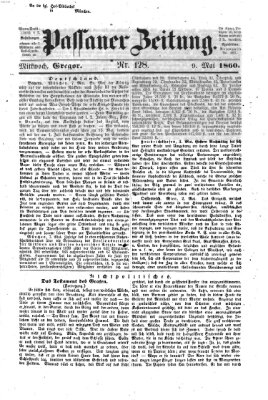 Passauer Zeitung Mittwoch 9. Mai 1860