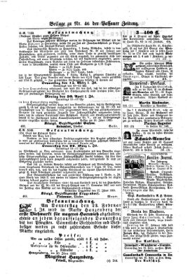 Passauer Zeitung Mittwoch 15. Februar 1860