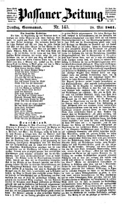 Passauer Zeitung Dienstag 28. Mai 1861