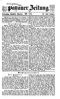 Passauer Zeitung Donnerstag 27. Juni 1861
