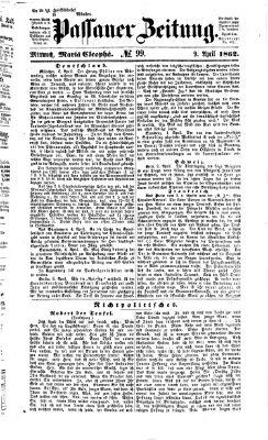 Passauer Zeitung Mittwoch 9. April 1862