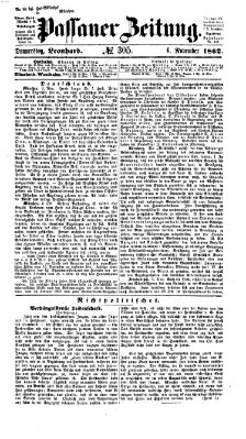 Passauer Zeitung Donnerstag 6. November 1862