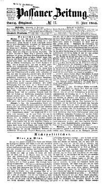 Passauer Zeitung Sonntag 11. Januar 1863