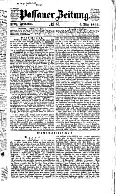 Passauer Zeitung Freitag 6. März 1863