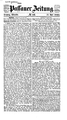Passauer Zeitung Dienstag 28. April 1863
