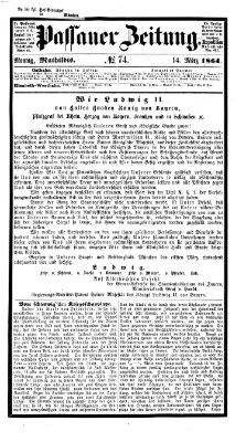 Passauer Zeitung Montag 14. März 1864