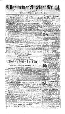 Passauer Zeitung Sonntag 7. August 1864