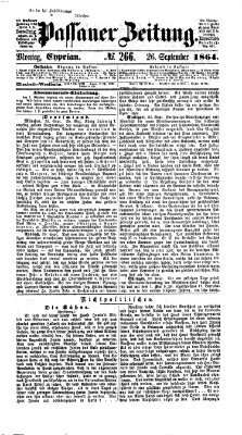 Passauer Zeitung Montag 26. September 1864