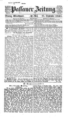 Passauer Zeitung Montag 25. September 1865