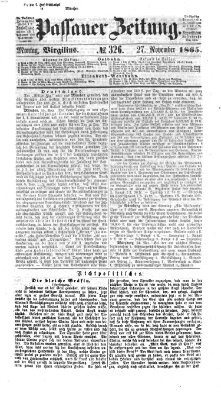 Passauer Zeitung Montag 27. November 1865