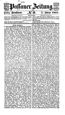 Passauer Zeitung Freitag 15. Februar 1867