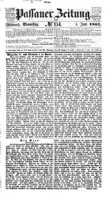 Passauer Zeitung Mittwoch 5. Juni 1867