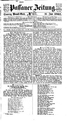 Passauer Zeitung Sonntag 30. Juni 1867