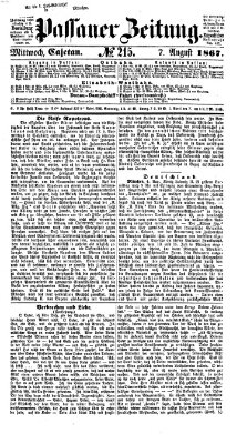 Passauer Zeitung Mittwoch 7. August 1867