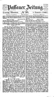 Passauer Zeitung Samstag 9. November 1867