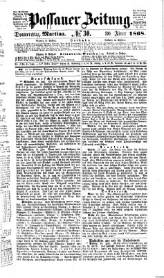 Passauer Zeitung Donnerstag 30. Januar 1868